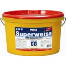 ПУФАС SUPERWEISS краска супербелая морозостойкая (10л=16,2кг) (СВ) Россия